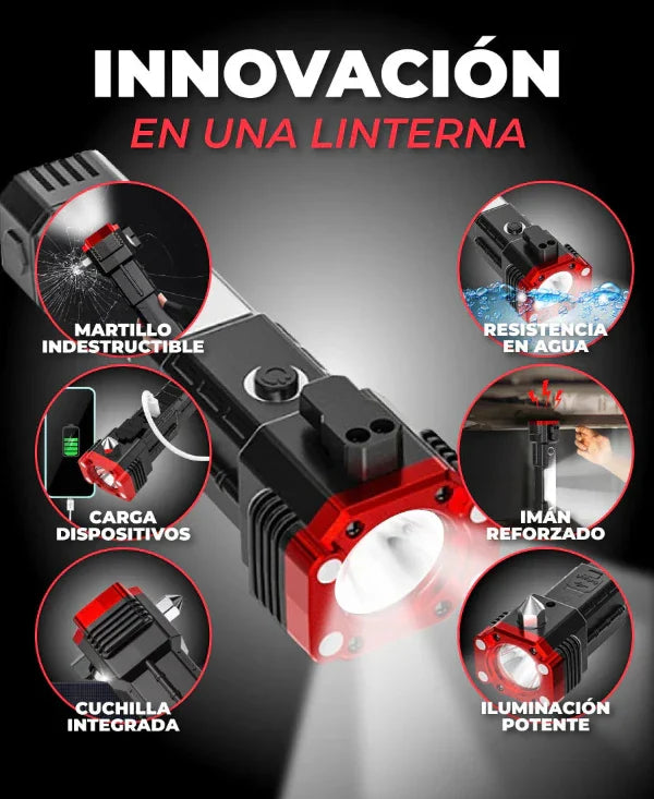 Linterna Indestructible Súper Potente 6 en 1 PowerLUMEN™